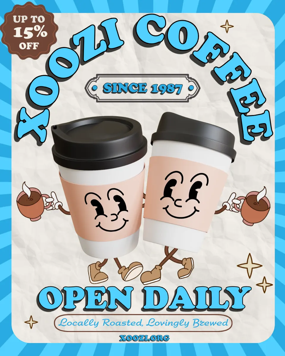 Coffee flyer by Jasmine DiCara